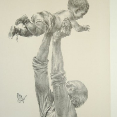 Holiday by Joseph Hirsch, 1950 Lithograph