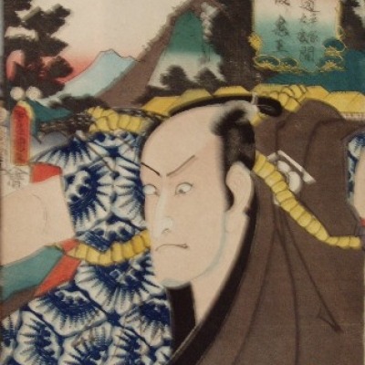 Untitled Color Woodblock by Toyokuni Utagawa, Undated 