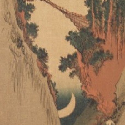 The Bow Moon by Hiroshige Andō, 1832 Woodcut