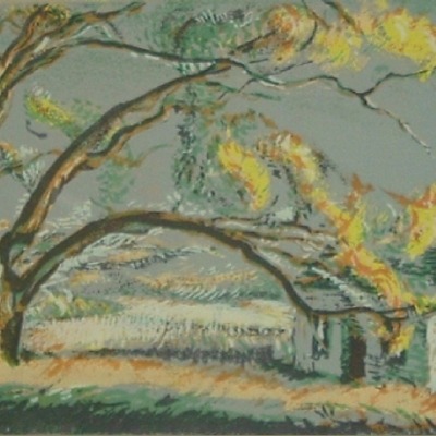 Dwight Kirsch "Big Cottonwood" serigraph