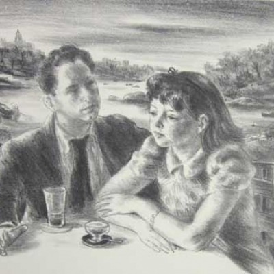 Robert Philipp; By the Lake; Lithograph