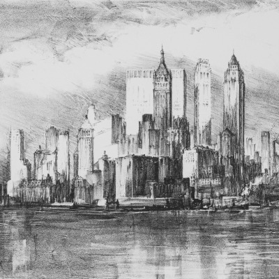 Lili Réthi, City Skyline (NYC)