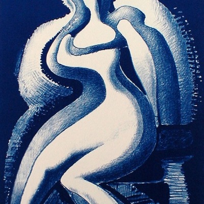 Coquette by Alexander Archipenko, 1955 Lithograph
