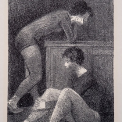 Dancers by Raphael Soyer, 1965 Lithograph