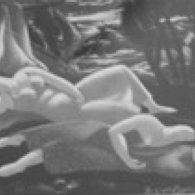 Sleeping Women by Doel Reed, Etching Aquatint 1947