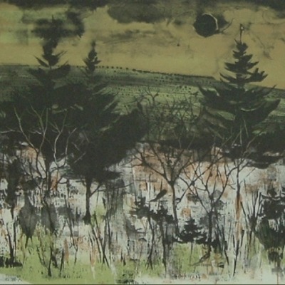 John Muench "First Snow" Lithograph