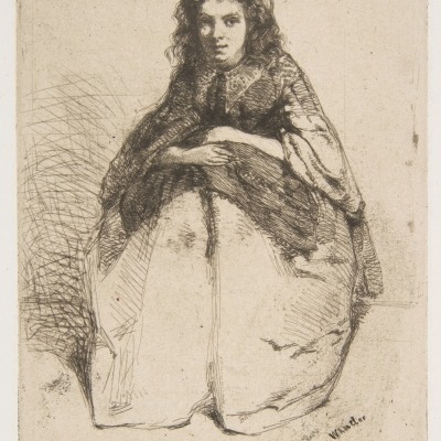Fumette by James Abbott McNeill Whistler,1858 Etching