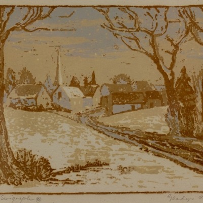 Nebraska Snow by Gladys Lux, Undated