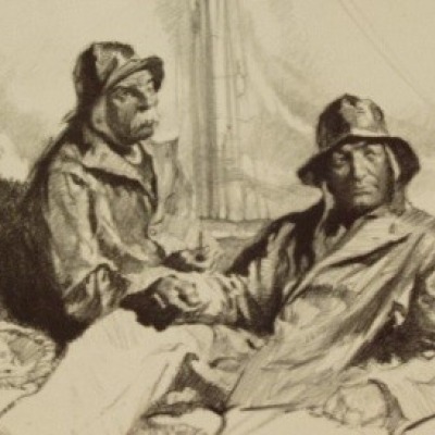 The Hardy Breed by Gordon Grant, AAA Lithograph 1947