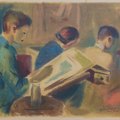 The Art Class by Guy Pene Du Bois, 1943