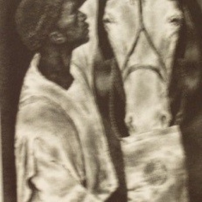 Man and Beast by Joseph Hirsch, 1948 Lithograph