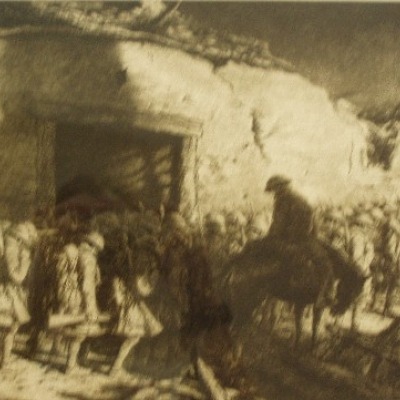 Shadows by Kerr Eby, Etching 1936