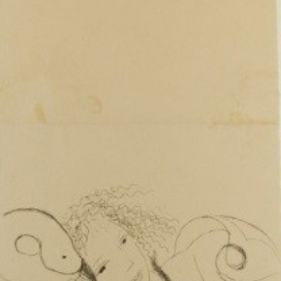 Leda and the Swan by Marie Laurencin, 1950 Etching
