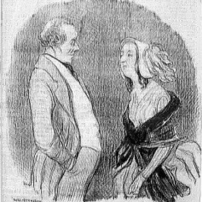Les beaux Jour de la Vie by Honore Daumier