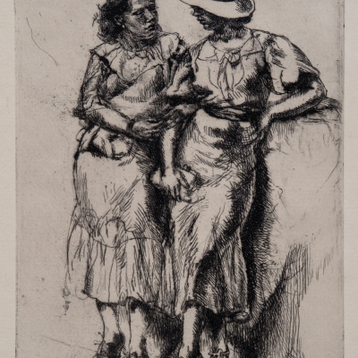 Noon Hour by Isabel Bishop,1946 Etching
