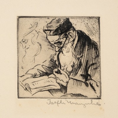 The Last of the Patriarchs By Joseph Margulies, Etching 1948