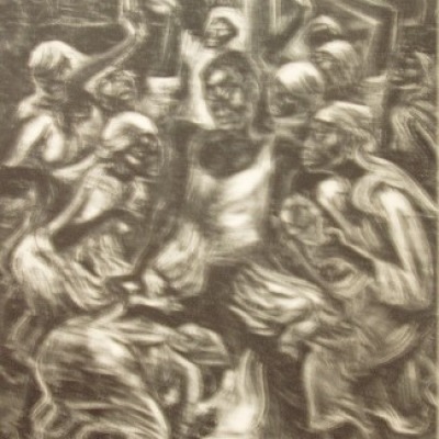 Voodoo Ritual by Marion Greenwood, 1951 Lithograph