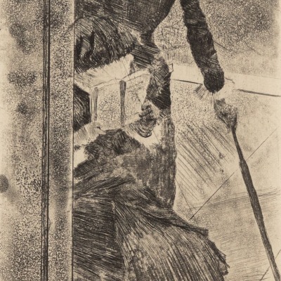 Edgar Degas, Mary Cassatt at the Louvre