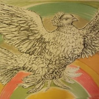 Columbe Volant a l'Arc-en-Ciel by Pablo Picasso, Lithograph 1952