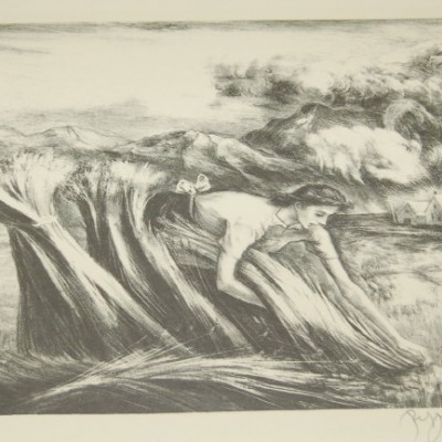 Tomorrow’s Bread by Peppino Mangravite, 1946 Lithograph