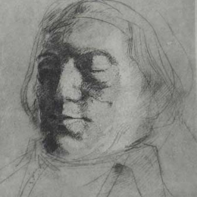 Thomas Cornell; Revolutionary Head; Aquatint Etching c.1972