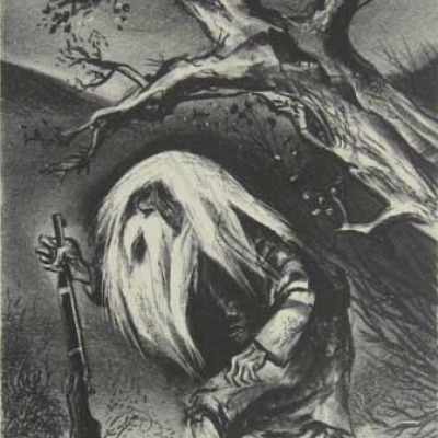 William Gropper; Rip Van Winkle; Lithograph 1947