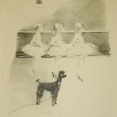 Little Ballerinas by Margery Ryerson, 1949 Lithograph