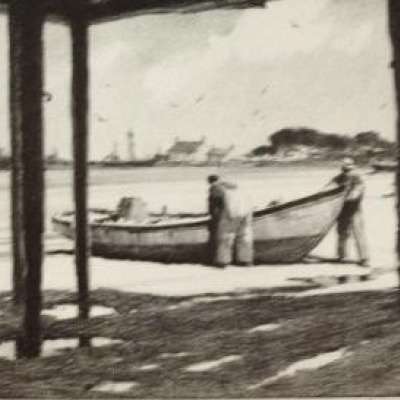 Shadow of the Dock by Gordon Grant