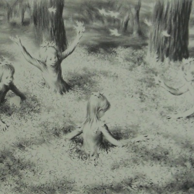 Leaves by Lawrence Beall Smith, 1909-1995; AAA Lithograph, 1940