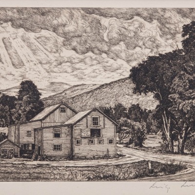 Luigi Lucioni, Sunlight Through the Clouds