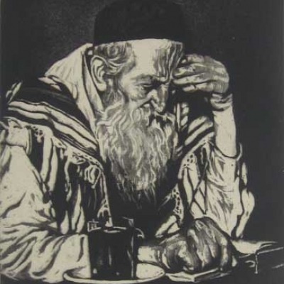 Joseph Margulies; The Seeker; Aquatint Etching