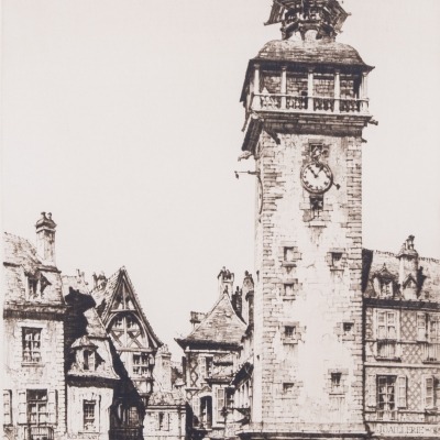 Samuel Chamberlain, The Bell Tower Moulins (France)