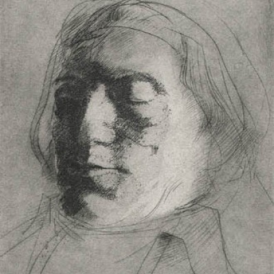 Revolutionary Head by Thomas Cornell, 1970  Aquatint