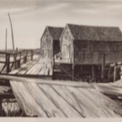 Wharf at Well Fleet by Stow Wengenroth