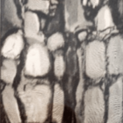 Christ and Disciple #1 by Georges Rouault; 1939 Wood Engraving